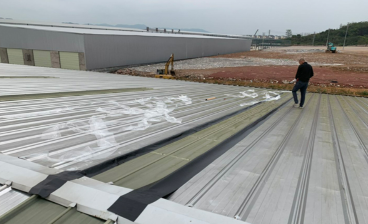 蓬江厂房屋面防水维修案例